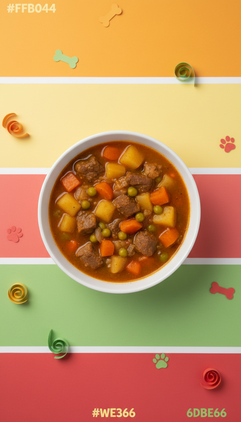 Guiso de res con verduras frescas